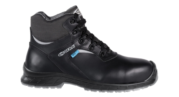 COFRA- S7S-Sicherheitshochschuhe CI LG SC FO, KHOPER, Leder, schwarz/grauer Stoff