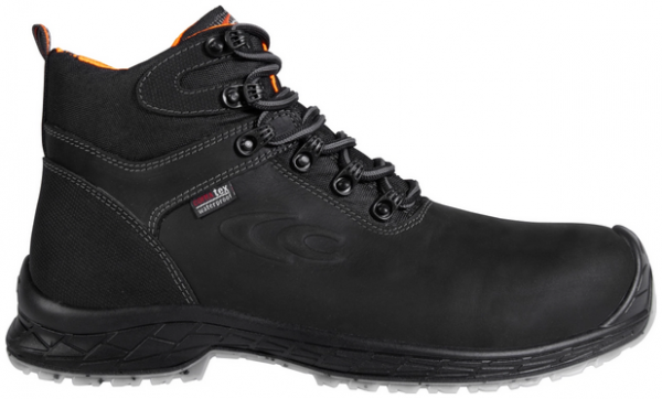 COFRA- S7S-Sicherheitshochschuhe CI LG SC FO, CLOUDY, Nubukleder, schwarz/oranger Stoff