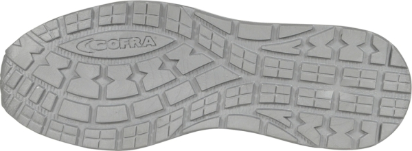 Cofra-LUX ESD S3S FO SR, HALBSCHUH LEDER GRAU/GELBER STOFF/APT SOHLE/ESD (BOA SYSTEM)