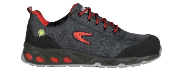COFRA-S3-Sicherheitshalbschuhe, RAINPROOF, ESD, SRC, schwarz/rot