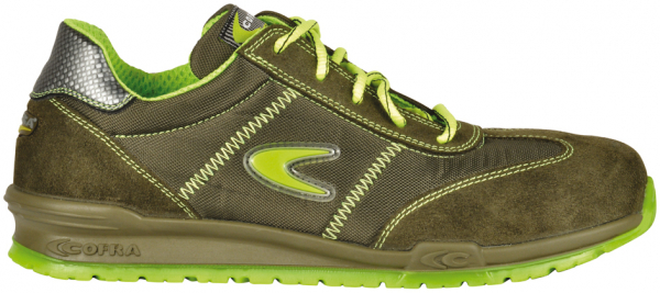 COFRA-KERR S1 P SRC, Sicherheitshalbschuhe, schwarz/grün