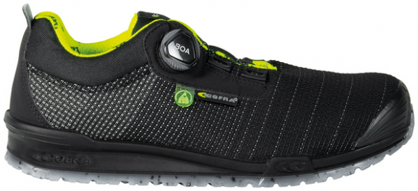 COFRA-S3S- Sicherheitshalbschuh, CARVING ESD, FO SR, nylon, schwarz/blauer Stoff