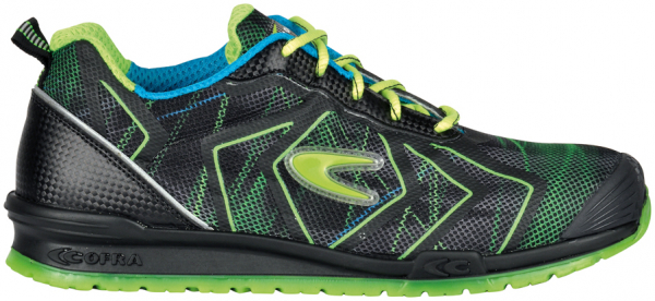 COFRA-DRISCOLL, S1 P, SRC, Sicherheitshalbschuhe, schwarz/grün