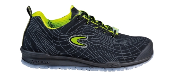 COFRA-S3S- Sicherheitshalbschuh, STRUCTURE ESD, FO SR, nylon, schwarz/gelber Stoff