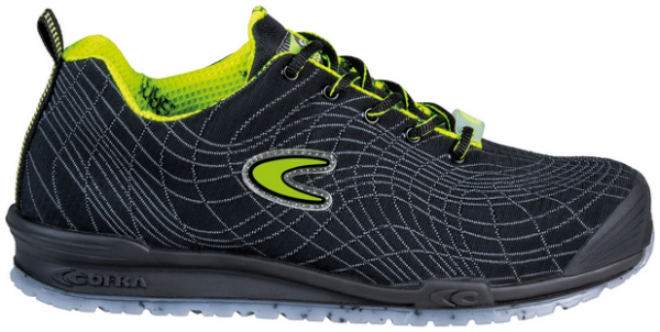 COFRA-S3S- Sicherheitshalbschuh, STRUCTURE ESD, FO SR, nylon, schwarz/gelber Stoff