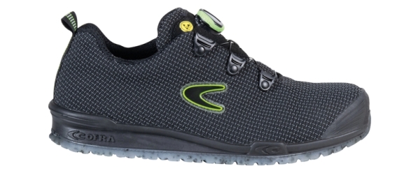 COFRA-S3S- Sicherheitshalbschuh, MALMO, FO SR, nylon, schwarz/schwarzer Stoff
