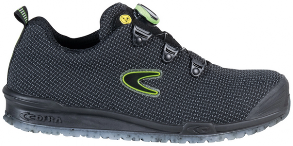 COFRA-S3S- Sicherheitshalbschuh, MALMO, FO SR, nylon, schwarz/schwarzer Stoff