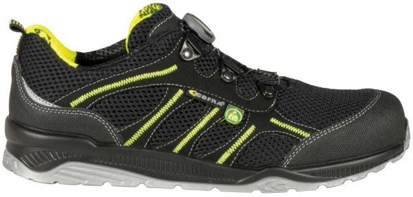COFRA-STACK S1 P ESD SRC, Sicherheitshalbschuhe, schwarz/gelb