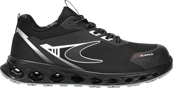 Cofra-BOOST ESD S3S FO SR, HALBSCHUH NYLON SCHWARZ/SCHWARZER STOFF/FPT ZWISCHENSOHL/ESD