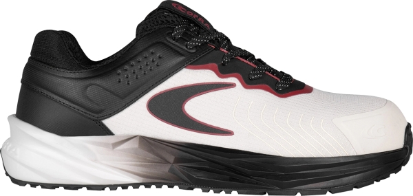 Cofra-KRAFTOR ESD S3S HRO SC FO SR, HALBSCHUH NYLON-MICROFAS.WEISS-SCHWARZ/SCHWARZ.STOFF/FPT/ESD