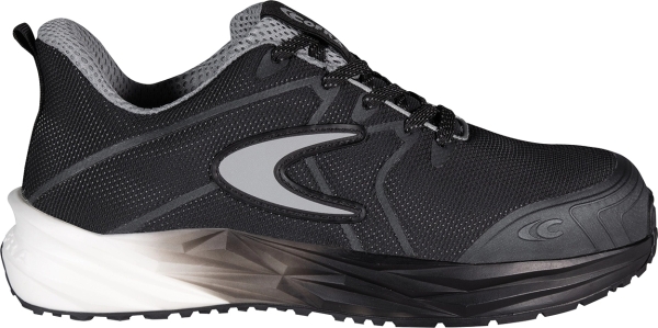 Cofra-INERTIX ESD S3S HRO SC FO SR, HALBSCHUH NYLON-MICROFASER SCHWARZ/GRAUER STOFF/FPT/ESD