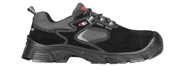 COFRA-S1 PS- Sicherheitshalbschuh SUEZ, Velourleder, schwarz