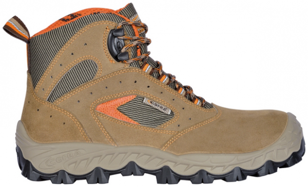 COFRA-S1 PS- Sicherheitshochschuh IONIAN, Velourleder, braun
