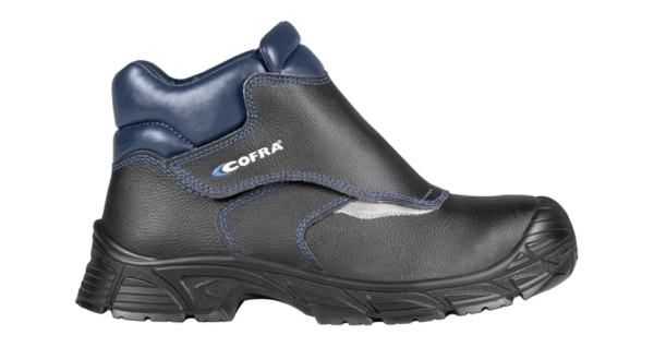 COFRA-S3S- Schweißerstiefel VIGO, Leder, schwarz-blau