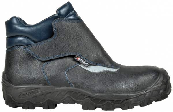 COFRA-S3S- Schweißerstiefel VIGO, Leder, schwarz-blau