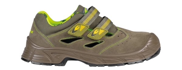 COFRA-S1 PS- Sicherheitssandale, BENGALA, Velourleder, brraun