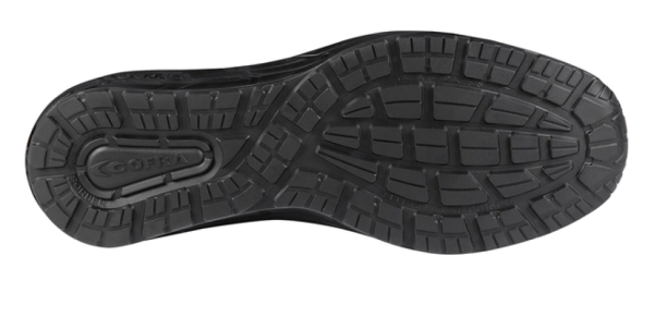 COFRA-S3S- Sicherheitshalbschuh HACK ESD SC FO SR, Nylon, schwarz-grau, BOA
