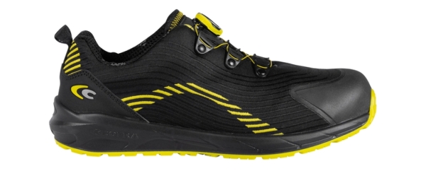 COFRA-S3S- Sicherheitshalbschuh FREESTYLE ESD SC FO SR, Nylon, schwarz-gelb, BOA
