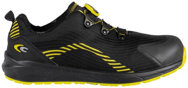 COFRA-S3S- Sicherheitshalbschuh FREESTYLE ESD SC FO SR, Nylon, schwarz-gelb, BOA