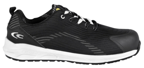 COFRA-S3S- Sicherheitshalbschuh PECKDECK ESD SC FO SR, Nylon, schwarz-grau