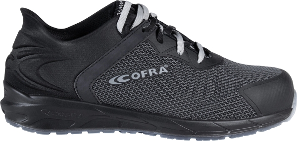 Cofra-INTERVAL S3S SC FO SR, HALBSCHUH NYLON GRAU-SCHWARZ/SCHWARZER STOFF/APT ZWISCHENSOH