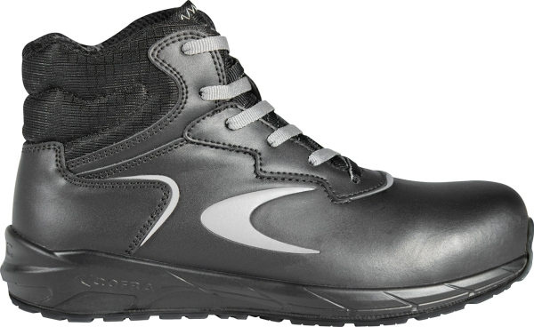 Cofra-BULK S3S CI FO SR, HOCHSCHUH LEDER SCHWARZ/SCHWARZER STOFF/APT ZWISCHENSOHLE