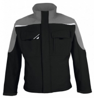 PKA-Workwear, Winter-Softshell-Jacke, Bestwork new, schwarz/grau