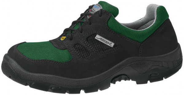 ABEBA-Footwear, Arbeits-Berufs-Sicherheits-Schuhe, Halbschuhe, Damen u. Herren, Anatom 1122 schwarz / grün