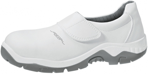 ABEBA-Footwear, S2-Damen- und Herren-Arbeits-Berufs-Sicherheits-Schuhe, Slipper, weiß