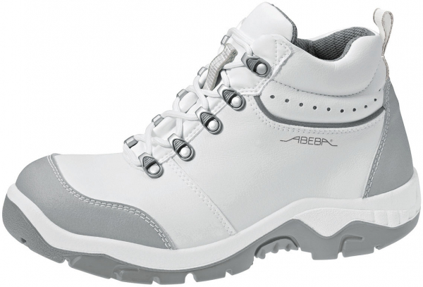 ABEBA-Footwear, S2-Damen- u. Herren, Arbeits-Berufs-Sicherheits-Schuhe, Schnürstiefel weiß