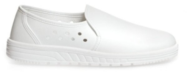 ABEBA-Footwear, Damen- und Herren-Arbeits-Berufs-Schuhe, Slipper, Air Cushion 2370 weiß
