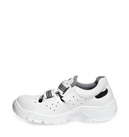 ABEBA-Footwear, Damen- und Herren-Arbeits-Berufs-Sicherheits-Sandalen, Anatom 2616 weiß