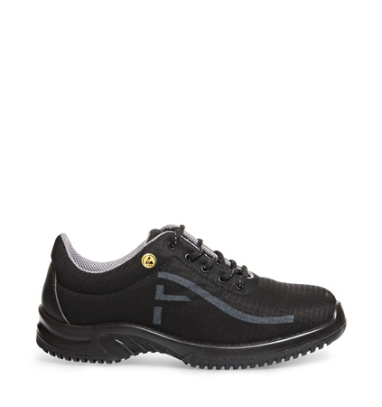 ABEBA-Footwear, UNI6-S3-ESD-Damen- u. Herren-Arbeits-Berufs-Sicherheits-Schuhe, Halbschuhe, schwarz