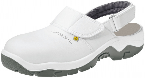 ABEBA-Footwear, SB-Damen- und Herren-Arbeits-Berufs-Sicherheits-Clogs, ESD, weiß