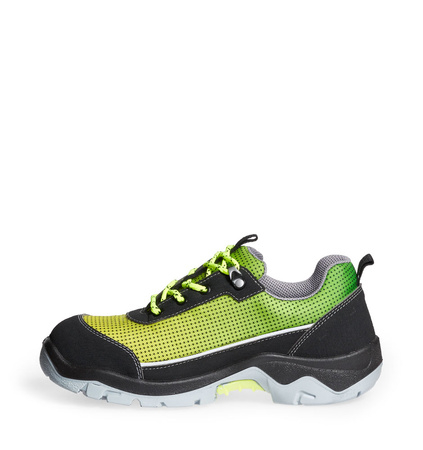 ABEBA-Footwear, S3-Damen- u. Herren-Arbeits-Berufs-Sicherheits-Schuhe, Halbschuhe, ESD, gelb/grün