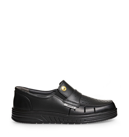 ABEBA-Footwear, O1 Arbeits-Berufs-Schuhe, Herren-Slipper, Air Cushion 32310, schwarz