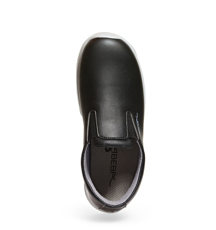 ABEBA-Footwear, O2-Uni6-Damen- und Herren-Arbeits-Berufs-Schuhe, Slipper, ESD, schwarz