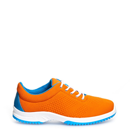 ABEBA-Footwear, UNI6-O1-Damen und Herrenschnürschuhe, ESD, orange