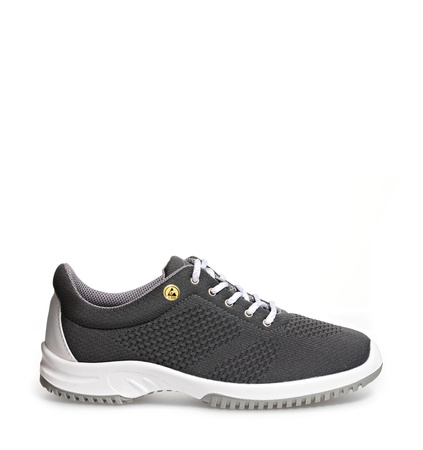 ABEBA-Footwear, UNI6-O1-Damen und Herrenschnürschuhe, ESD, anthrazit
