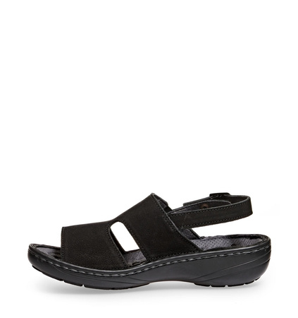 ABEBA-Footwear, Damen-Arbeits-Berufs-Sicherheits-Sandalen, Reflexor XXL-Weite ESD-gerecht 36874 schwarz