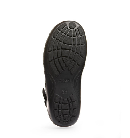 ABEBA-Footwear, Damen-Arbeits-Berufs-Sicherheits-Sandalen, Reflexor XXL-Weite ESD-gerecht 36874 schwarz