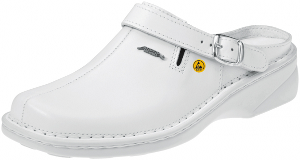 ABEBA-Footwear, Damen-Arbeits-Berufs-Sicherheits-Clogs, Reflexor ESD-gerecht 36903 weiß