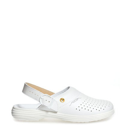 ABEBA-Footwear, OB-A-micro-Damen-Arbeits-Berufs-Sicherheits-Clogs, ESD, weiß