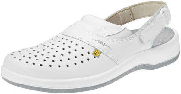 ABEBA-Footwear, Damen-und Herren-Arbeits-Berufs-Sicherheits-Clogs, Arrow 38602 weiß 48-51