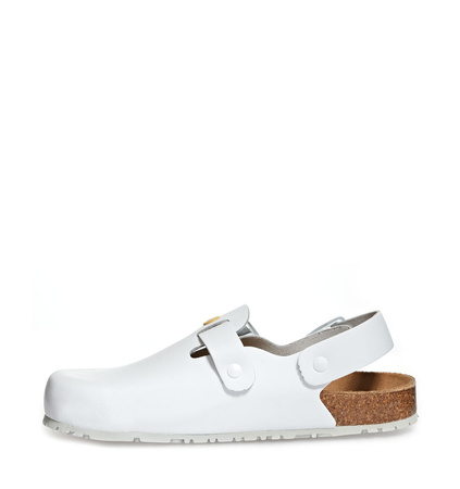 ABEBA-Footwear, Damen-und Herren-Arbeits-Berufs-Sicherheits-Clogs, Nature 4040 weiß