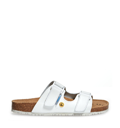 ABEBA-Footwear, Damen-und Herren-Arbeits-Berufs-Sicherheits-Pantoletten, Nature 4080 weiß