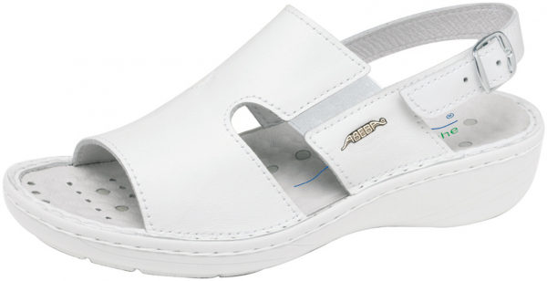 ABEBA-Footwear, Damen-Arbeits-Berufs-Sicherheits-Sandalen, Light Reflexor XXL-Weite 6874 weiß