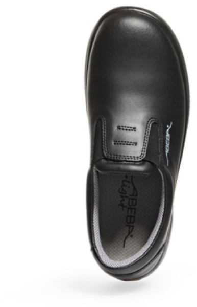 ABEBA-Footwear, X-LIGHT-S2-Damen- und Herren-Arbeits-Berufs-Sicherheits-Slipper, schwarz