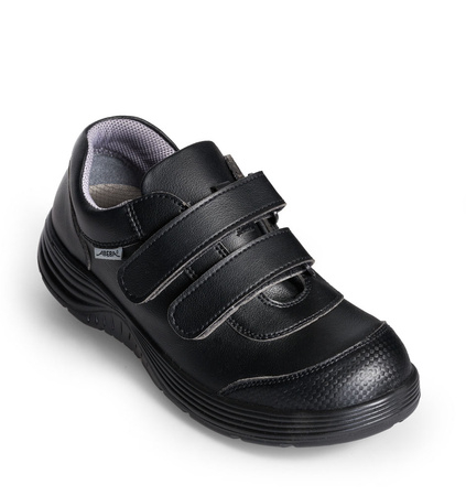 ABEBA-Footwear, X-LIGHT-S2-Damen- u. Herren-Arbeits-Berufs-Sicherheits-Schuhe, Klettschuh, schwarz