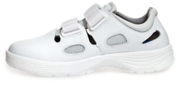 ABEBA-Footwear, X-LIGHT-O1-Damen- und Herren-Arbeits-Berufs-Sicherheits-Sandalen, weiß